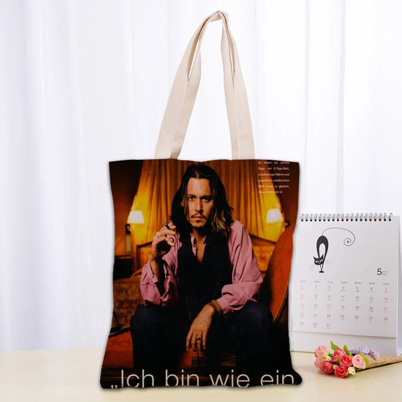 Cotton Canvas Cartoon Tote Bag | Soft Eco-Friendly Foldable Shopper Luxegan