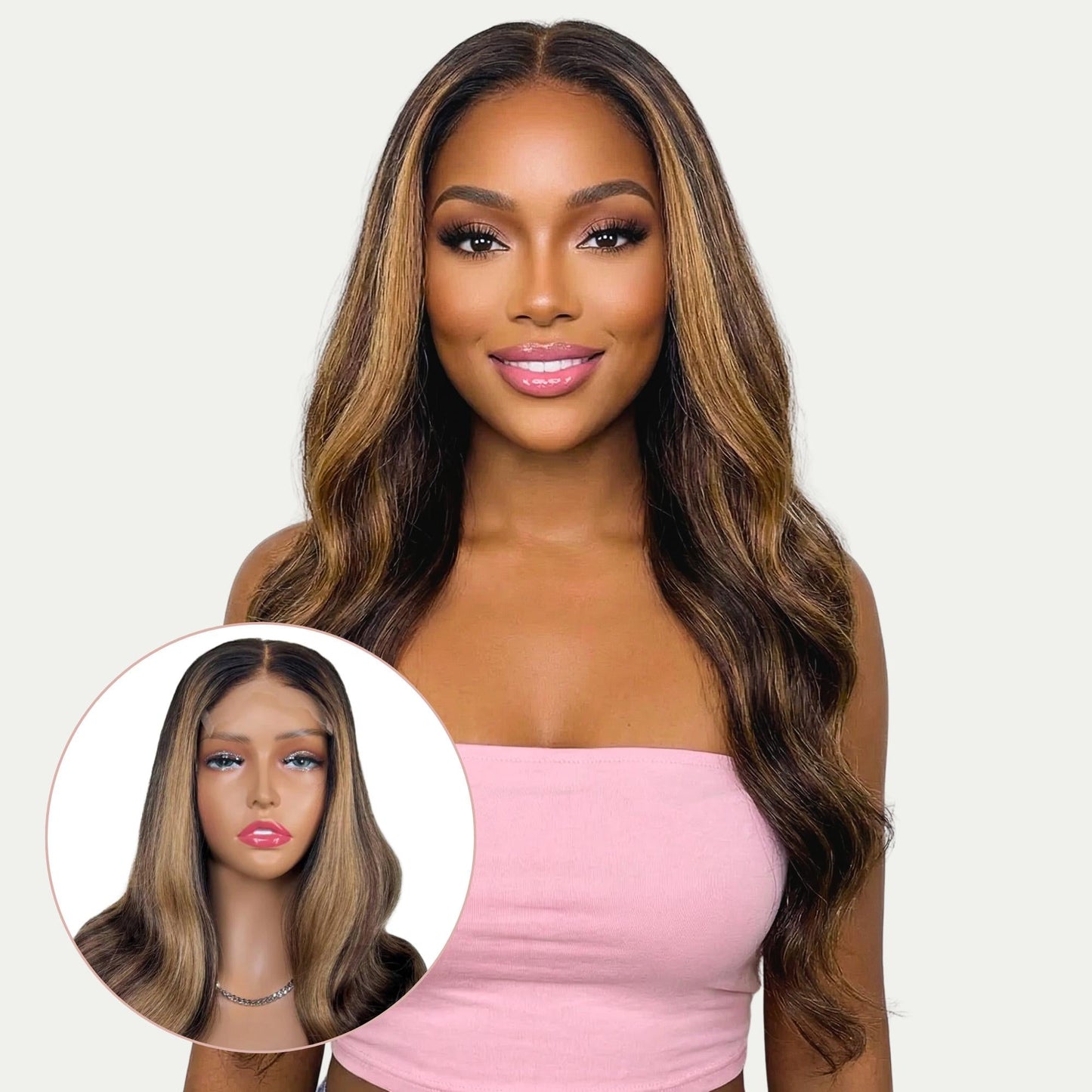 Harper Glueless 5x5 HD Lace Professionally Colored 100% Human Hair Closure Wig Luxegan