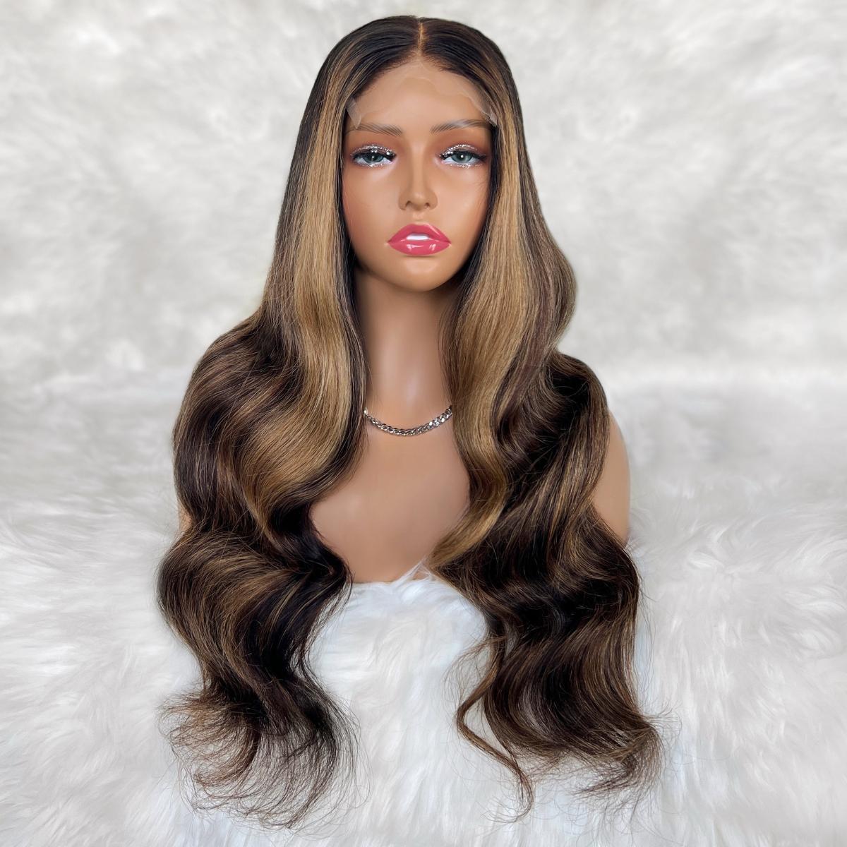 Harper Glueless 5x5 HD Lace Professionally Colored 100% Human Hair Closure Wig Luxegan