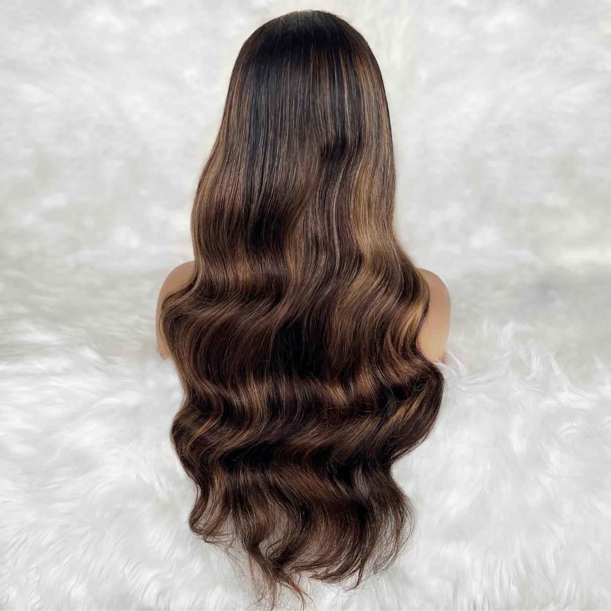 Harper Glueless 5x5 HD Lace Professionally Colored 100% Human Hair Closure Wig Luxegan