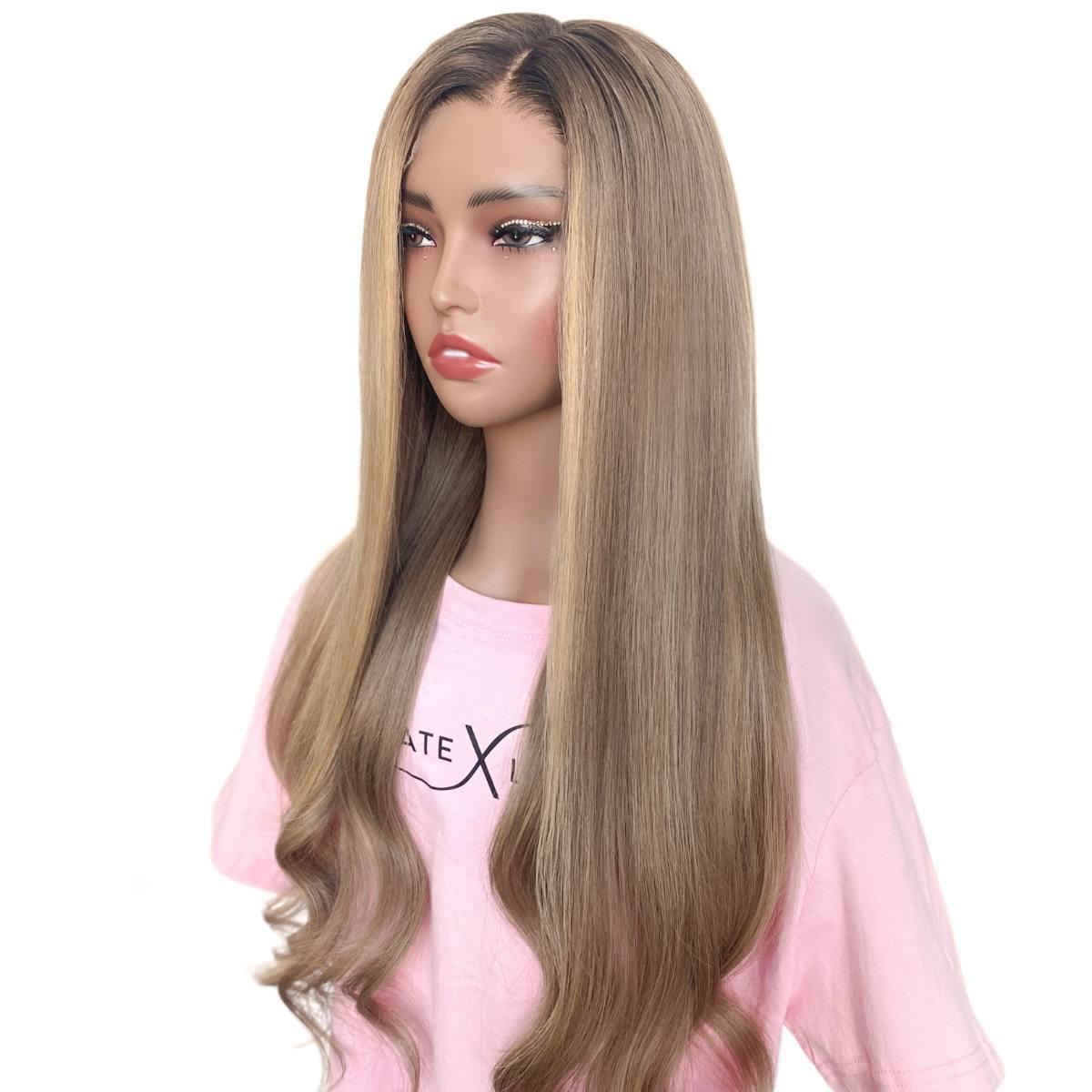 Hazel Glueless 5x5 HD Lace Professionally Colored 100% Human Hair Closure Wig Luxegan