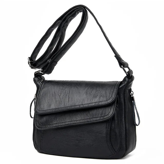 Luxury Designer Genuine Sheepskin Handbag | High-Quality Soft Leather Shoulder Bag | Large Capacity Casual Tote & Messenger Bag | Elegant Multi-Compartment Women's Purse (Model 54022) Luxegan