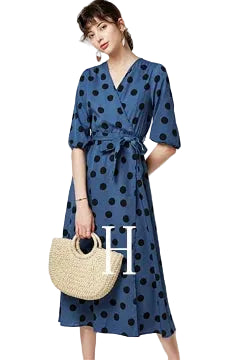 Print V-Neck Butterfly Sleeve Ruffle Regular Fit A-Line Mini Dress – Natural Waist, Chiffon, Summer Luxegan