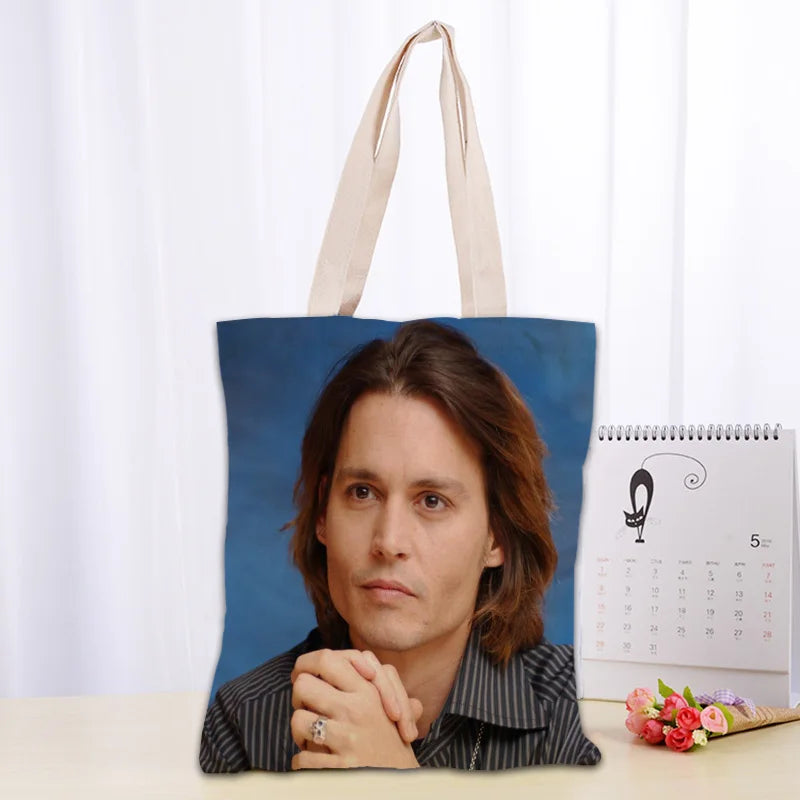 Cotton Canvas Cartoon Tote Bag | Soft Eco-Friendly Foldable Shopper Luxegan