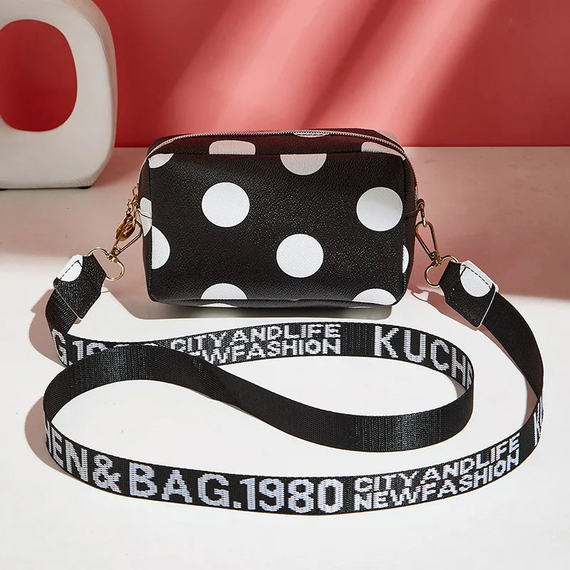 PU Leather Solid Square Bag | Soft Fashion Letter Strap Crossbody Messenger Bag Luxegan