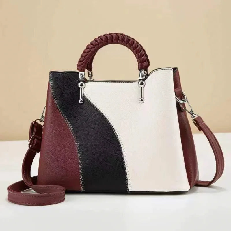 New Trendy Large Capacity Handbag | Versatile Single Shoulder & Crossbody Bag for Women | Premium PU Leather Daily Messenger Bag | Fashionable Class & Work Tote (Model BTL-18379-SLQ) Luxegan
