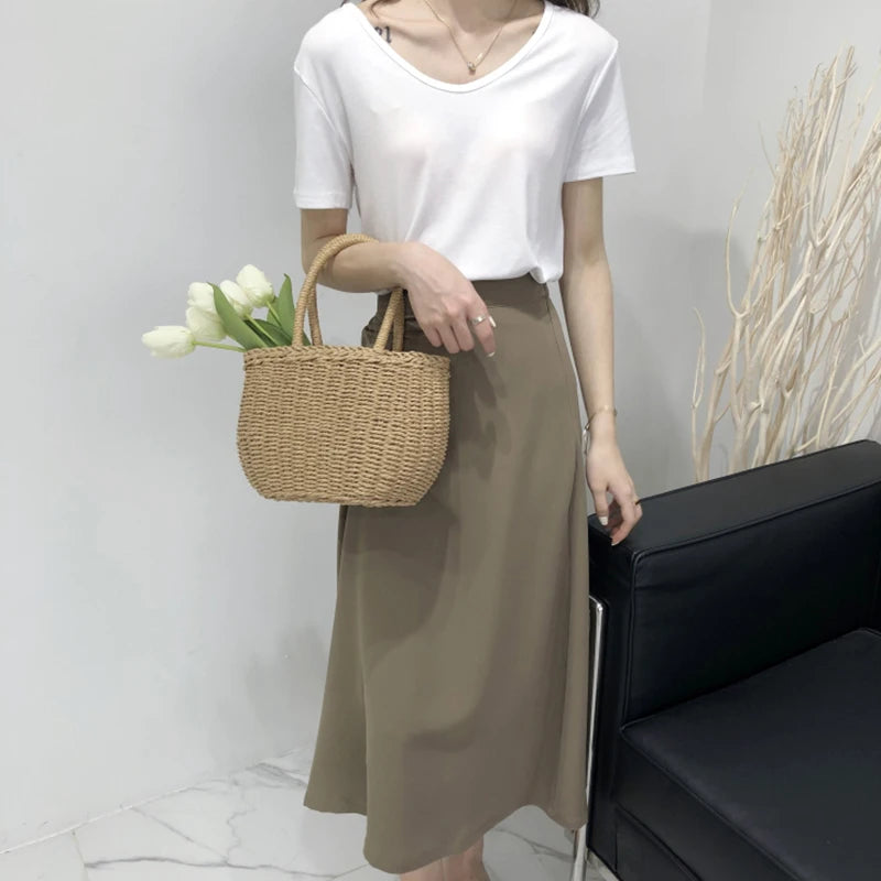 Straw Bags for Women | Summer Rattan Bag & Handmade Woven Beach Tote Luxegan