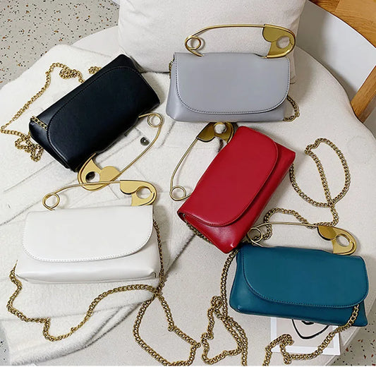 Mini Chain Flap Crossbody | Soft PU Leather Designer Purse Luxegan