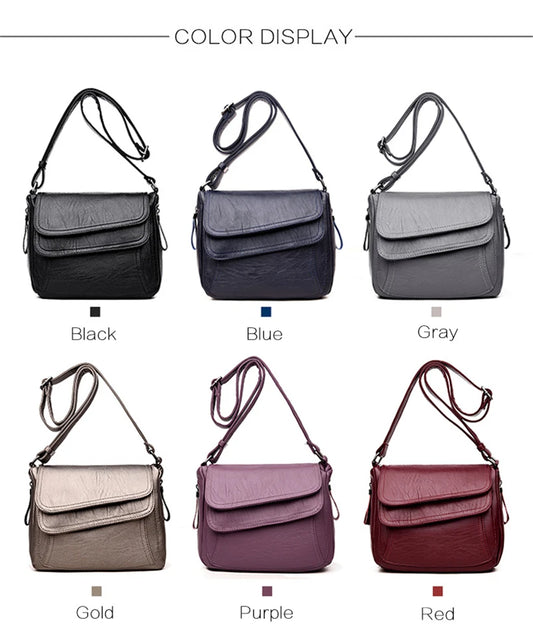 Luxury Designer Genuine Sheepskin Handbag | High-Quality Soft Leather Shoulder Bag | Large Capacity Casual Tote & Messenger Bag | Elegant Multi-Compartment Women's Purse (Model 54022) Luxegan