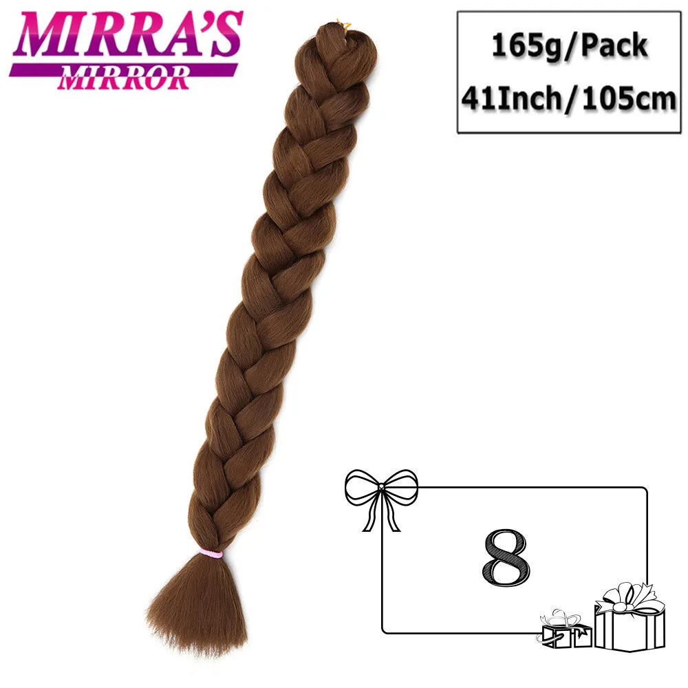 Super Jumbo Braiding Hair Extensions – 41 Inch (105cm) | 165g/Pack | 44 Colors | High-Temp - view 4