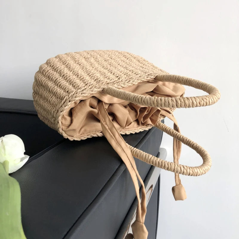 Straw Bags for Women | Summer Rattan Bag & Handmade Woven Beach Tote Luxegan