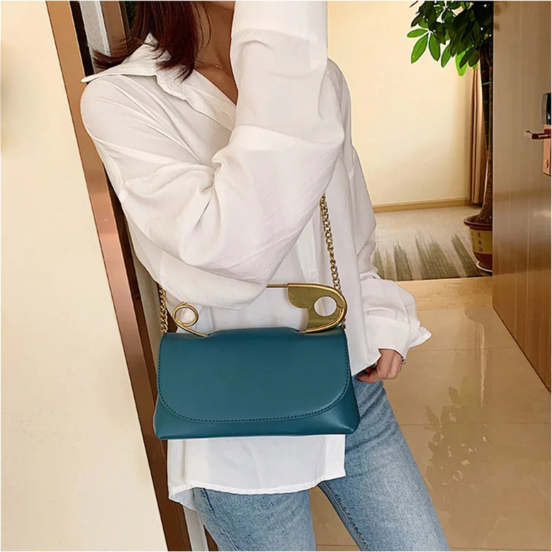 Mini Chain Flap Crossbody | Soft PU Leather Designer Purse Luxegan