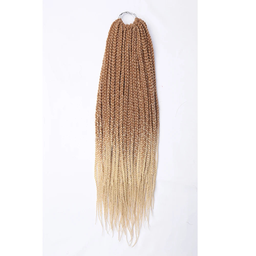 Box Braids Crochet Hair 16 & 20in – Ombre Synthetic Braiding Hair | 7 Colors | 1–9 Pcs Luxegan