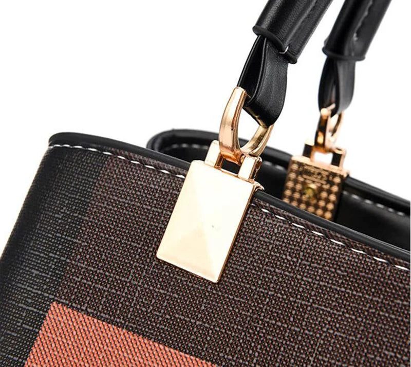 Elegant Designer Handbags for Women | PU Leather Crossbody Messenger Bag with Hairball (Girls Shoulder Bag, Top-Handle Tote) Luxegan
