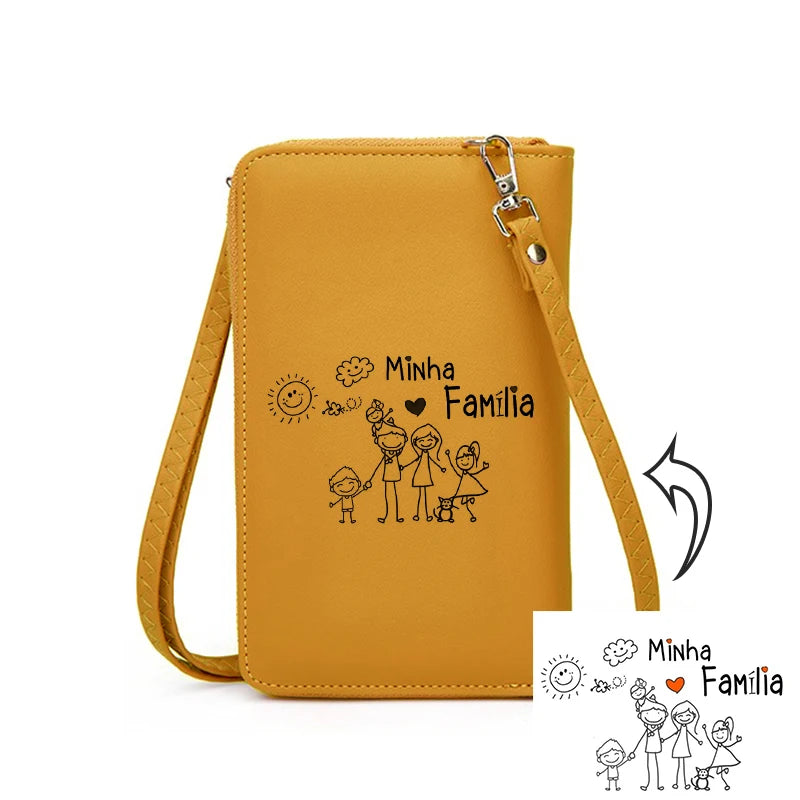 Custom Zipper Shoulder Bag Handbags Womens Bags High Capacity Crossbody Bags for Ladies Long Purse Clutch Phone Wallet
