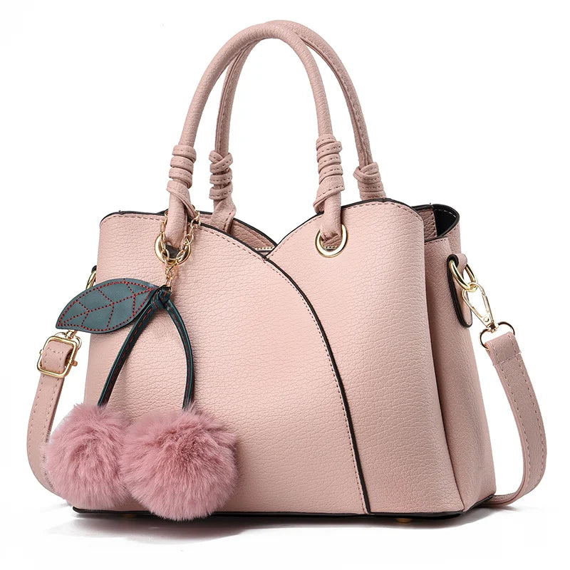 New Retro Large Capacity Women’s Shoulder Bag | Simple & Elegant "Mom Style" Tote | Versatile PU Leather Diagonal Crossbody | Fashionable Leisure Handbag for Women (Model BTL-17909) Luxegan