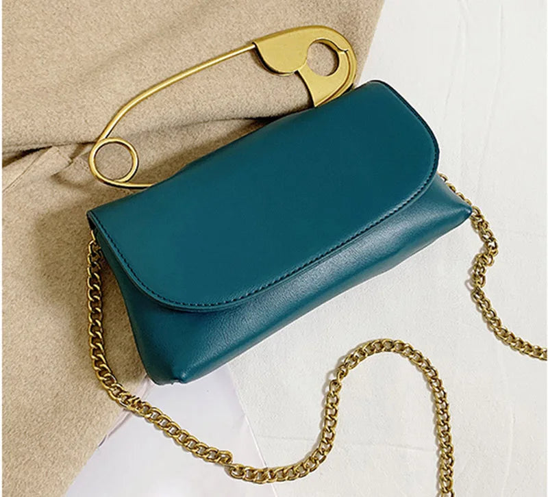 Mini Chain Flap Crossbody | Soft PU Leather Designer Purse Luxegan