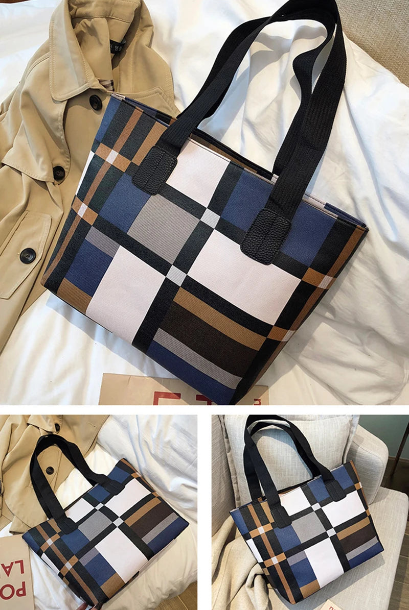 Ladies Large Capacity PU Leather Shoulder Bag | Fashion Luxury Women's Brief Casual Shopping Tote (Bolsa) Luxegan