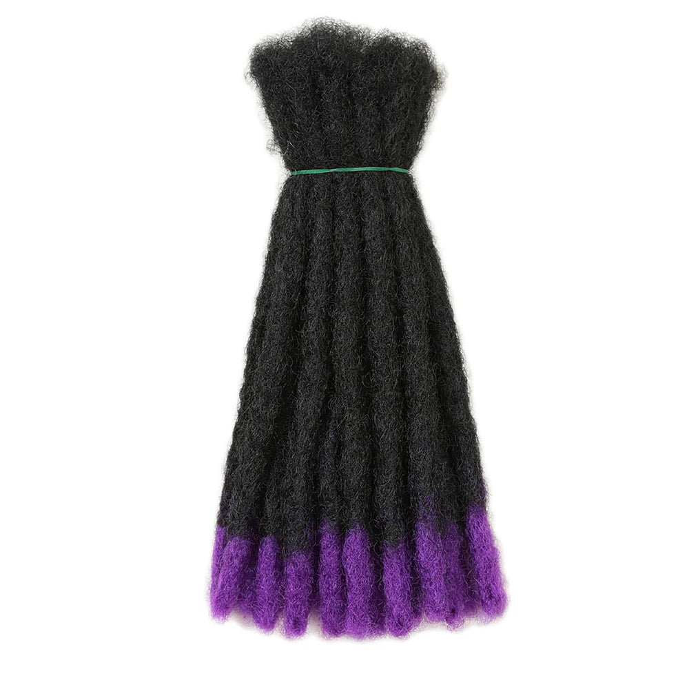 Ombre Synthetic Dreadlock Crochet Hair Extensions | 10" & 20" | Bulk Packs Luxegan