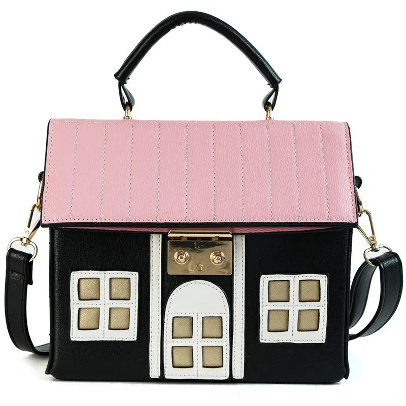 Creative House-Shaped Personality Handbag | Fashion "Little House" Messenger & Crossbody Bag - view 7