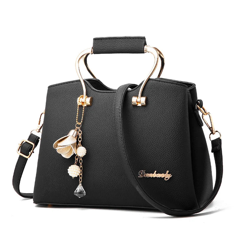 New Luxury Women's PU Leather Handbag | National Style Large Capacity Travel Bag | Premium Single Strap Shoulder Bag | Elegant Zippered Women's Tote (Model BTL-7791) Luxegan