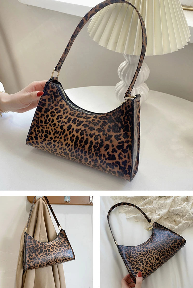 Summer New Shoulder Bags for Women High Quality Zebra Underarm Handbags | PU Leather Leopard - view 5