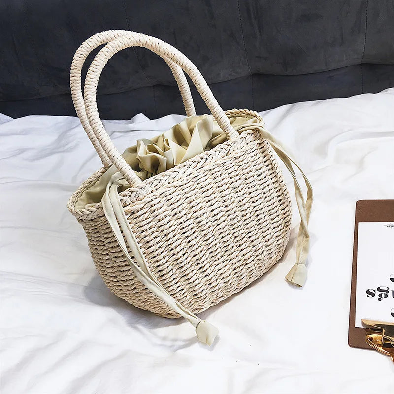 Straw Bags for Women | Summer Rattan Bag & Handmade Woven Beach Tote Luxegan