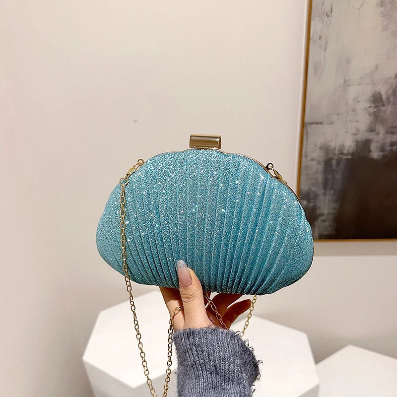 Bling Bling Acrylic Evening Clutch | Sophisticated "Chinese Craft" Silhouette | Elegant Chain-Decorated Crossbody | "Dignified" High-Performance Acrylic Essential for Radiant Versatile Styling Luxegan