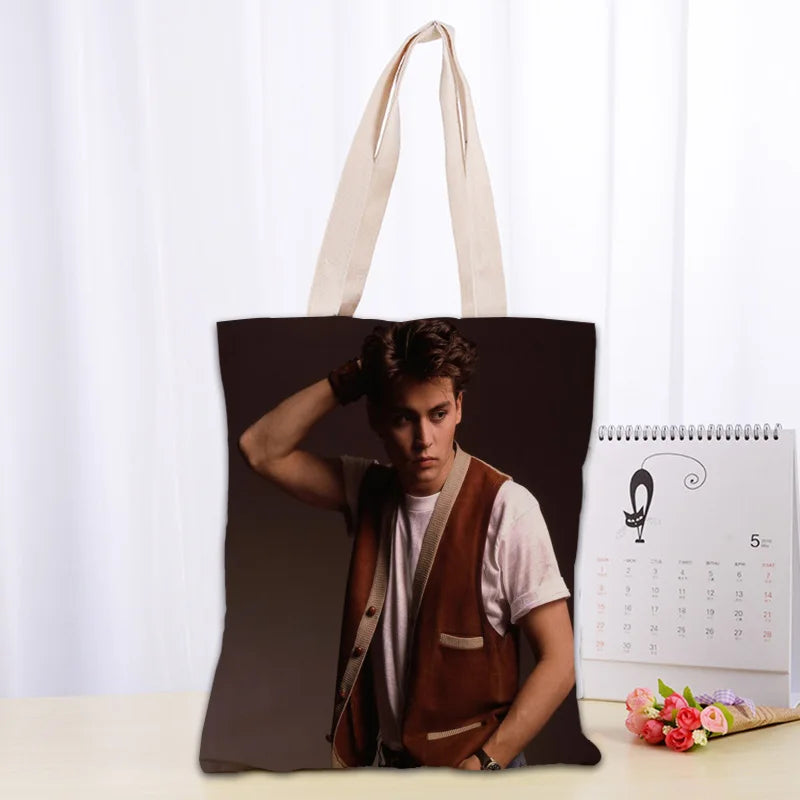 Cotton Canvas Cartoon Tote Bag | Soft Eco-Friendly Foldable Shopper Luxegan