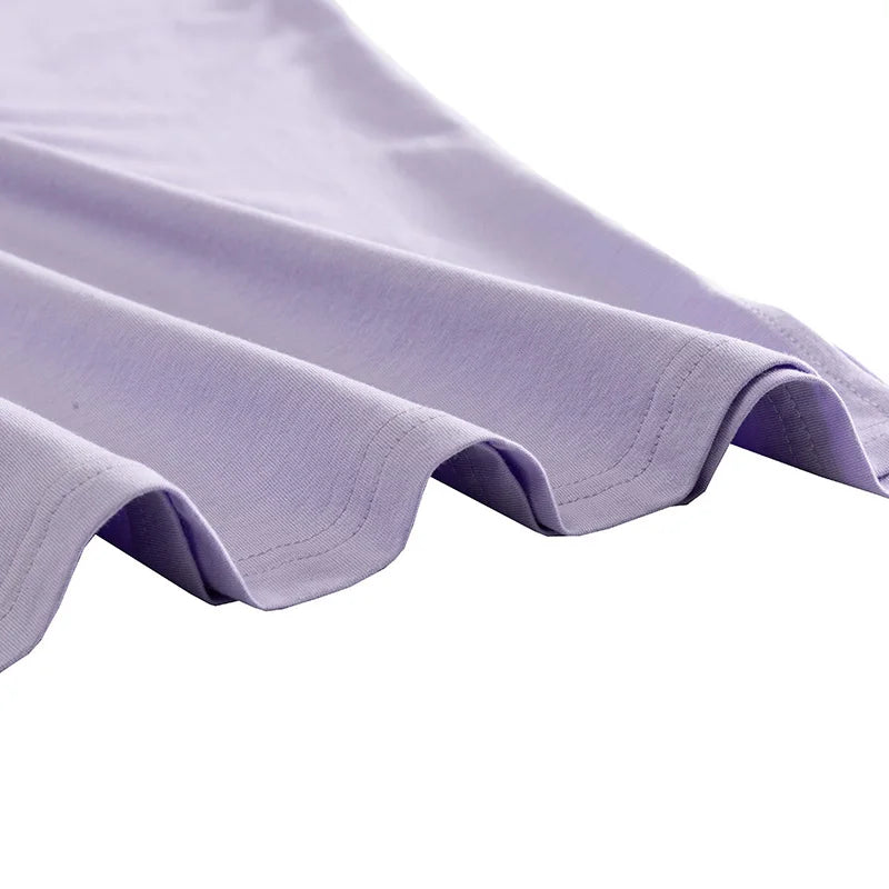 Original Casual 94% Cotton Summer Women's Dresses Solid Short Sleeve Spilt Long Midi Dress Fashion Sundress Female Clothing