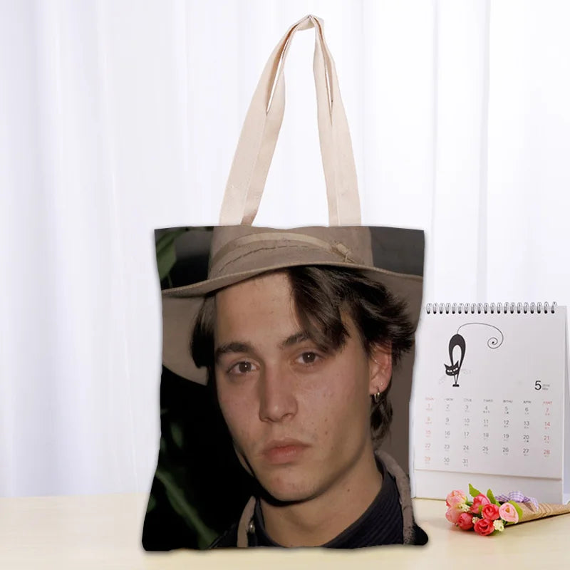 Cotton Canvas Cartoon Tote Bag | Soft Eco-Friendly Foldable Shopper Luxegan