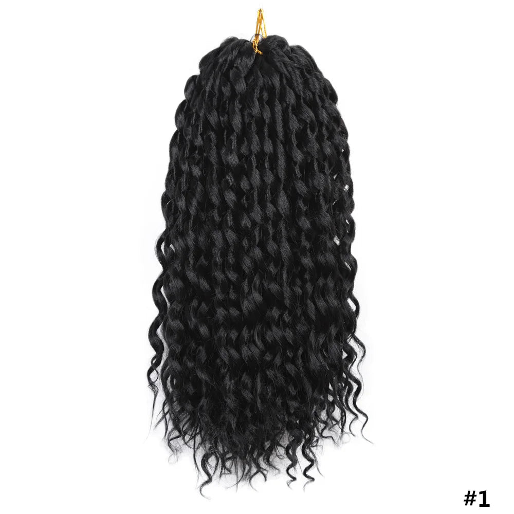 16" Loose Deep Wave Twist Crochet Hair | Ombre Braiding Extensions Luxegan