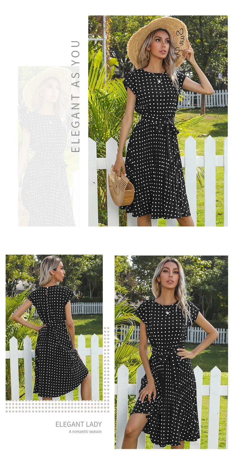 Print V-Neck Short Sleeve Regular Fit Sheath Knee-Length Dress – Medium Stretch Denim, Empire Waist, Summer Luxegan