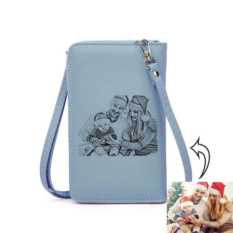 Custom Zipper Shoulder Bag Handbags Womens Bags High Capacity Crossbody Bags for Ladies Long Purse Clutch Phone Wallet