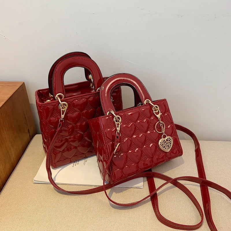 Women's Brand Luxury Quilted Square Handle Bag | High-Quality Classic Tote & Crossbody Luxegan