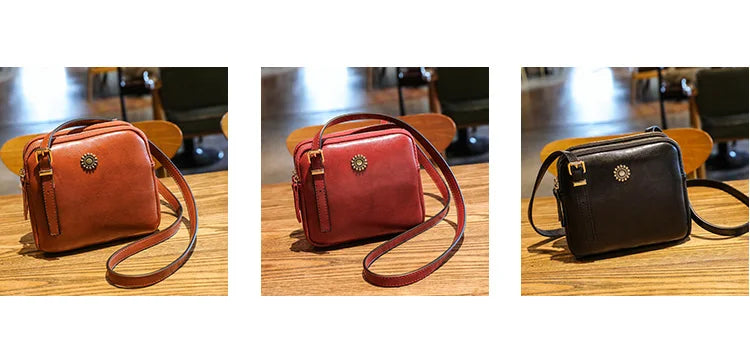 Vintage Style Shoulder Bag | Simple Square Crossbody & Messenger Bag Luxegan