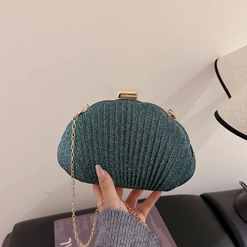 Bling Bling Acrylic Evening Clutch | Sophisticated "Chinese Craft" Silhouette | Elegant Chain-Decorated Crossbody | "Dignified" High-Performance Acrylic Essential for Radiant Versatile Styling Luxegan