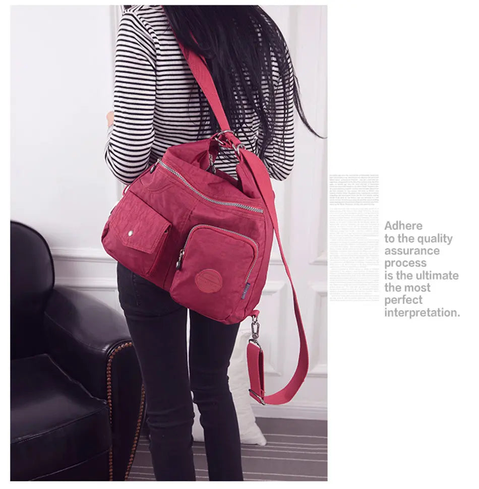 High-Quality Waterproof Nylon Designer Handbag | Large Capacity Women’s Shoulder Bag | Luxury Crossbody Tote & Casual Messenger for Office, Shopping, & Travel Luxegan