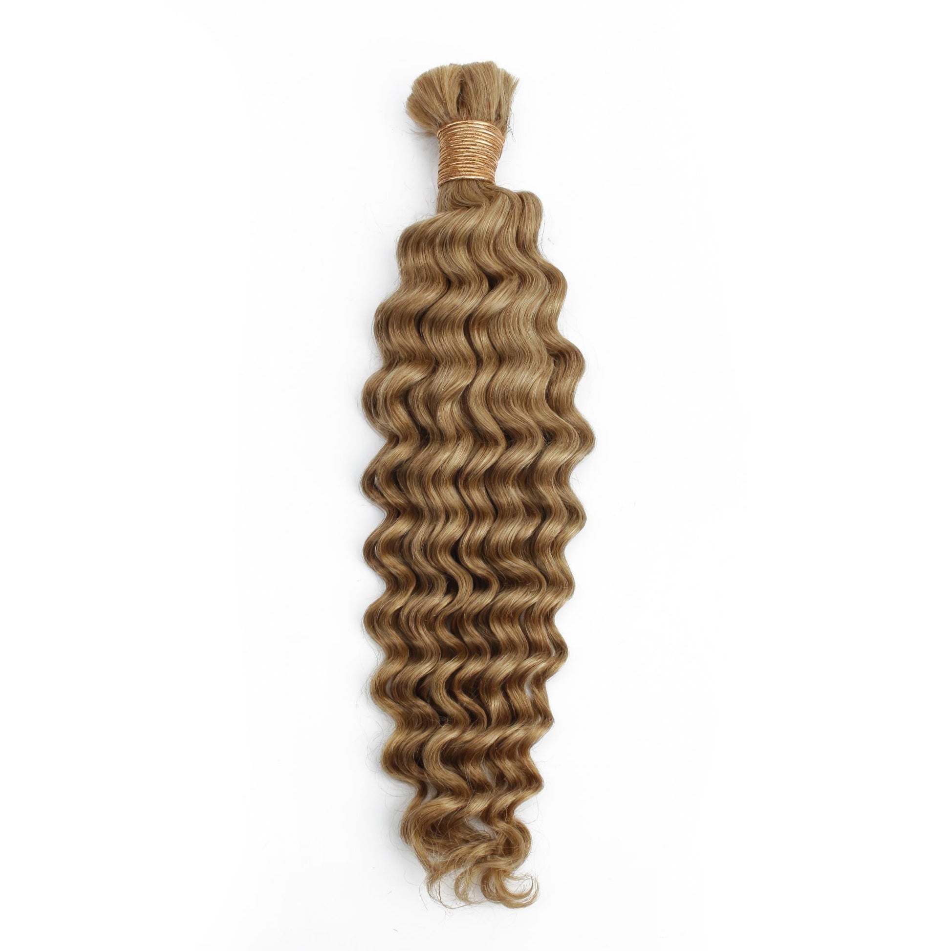 Honey Blonde Deep Wave 27 Bulk 100% Human Braiding Hair Luxegan