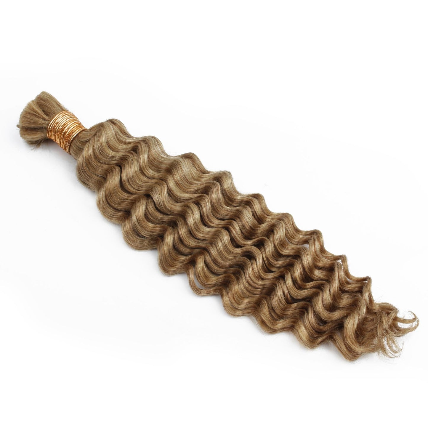 Honey Blonde Deep Wave 27 Bulk 100% Human Braiding Hair Luxegan
