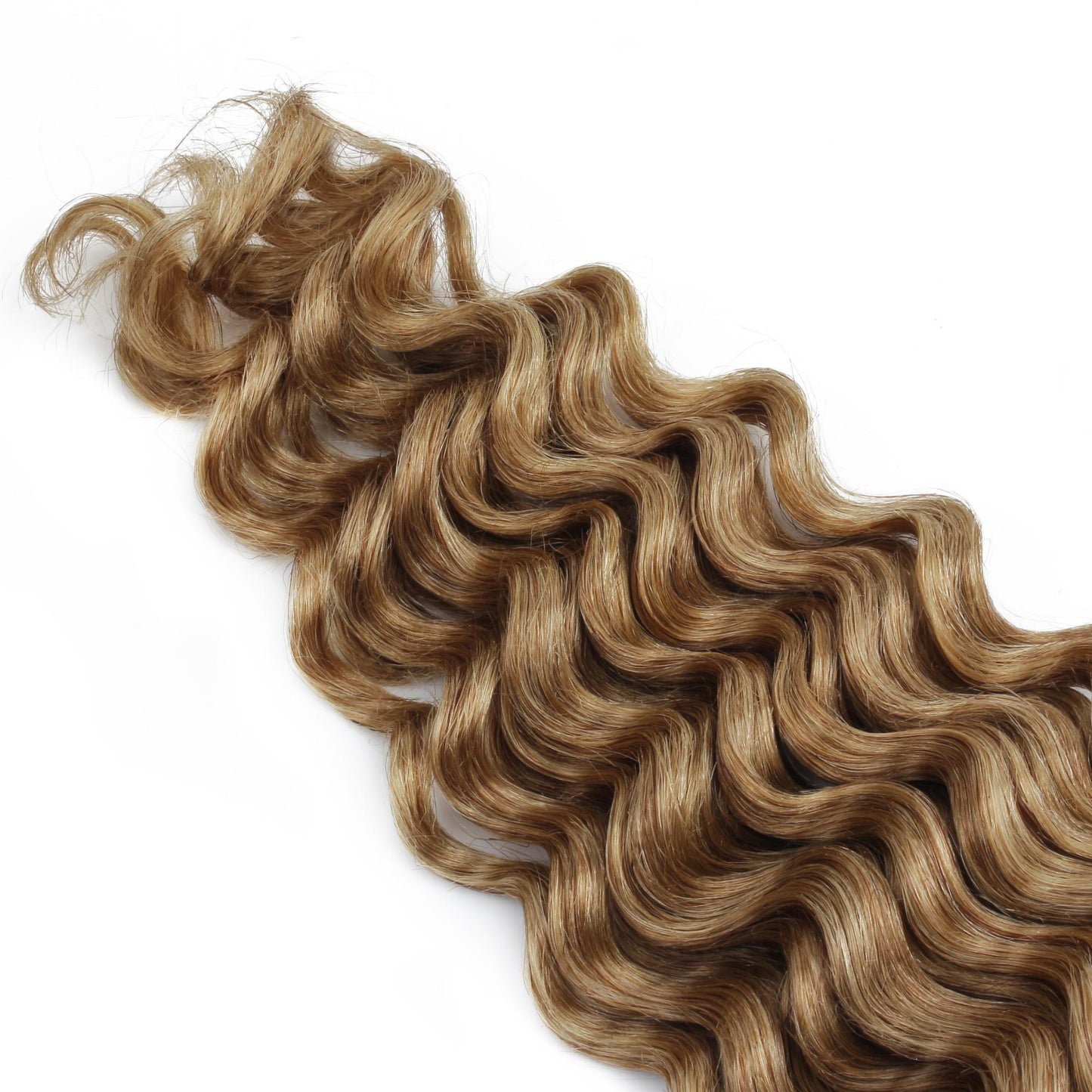 Honey Blonde Deep Wave 27 Bulk 100% Human Braiding Hair Luxegan