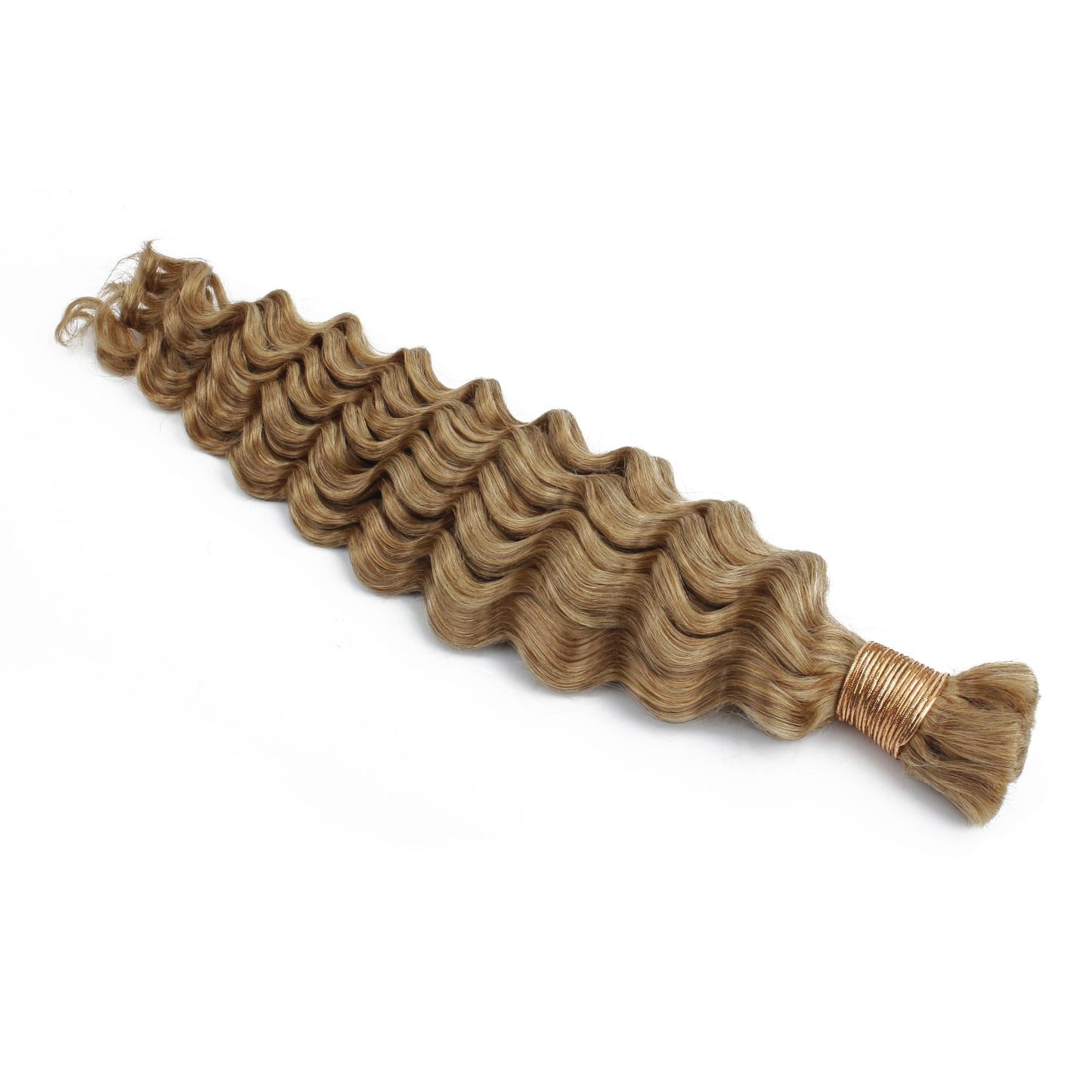 Honey Blonde Deep Wave 27 Bulk 100% Human Braiding Hair Luxegan
