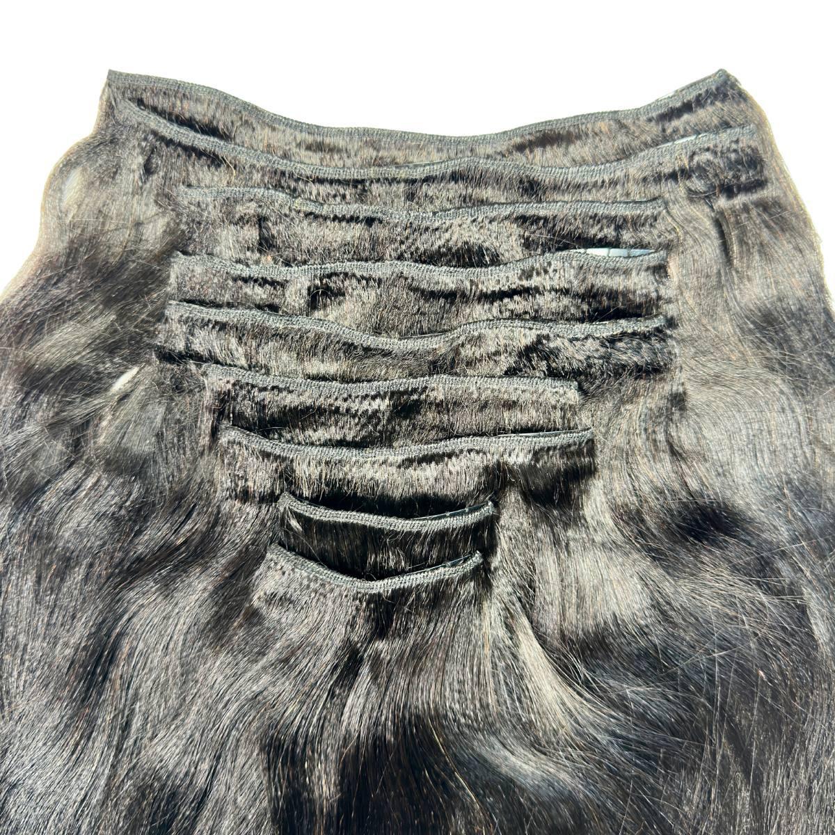 Yaki Straight Clip-In 100% Human Hair  Extensions Luxegan