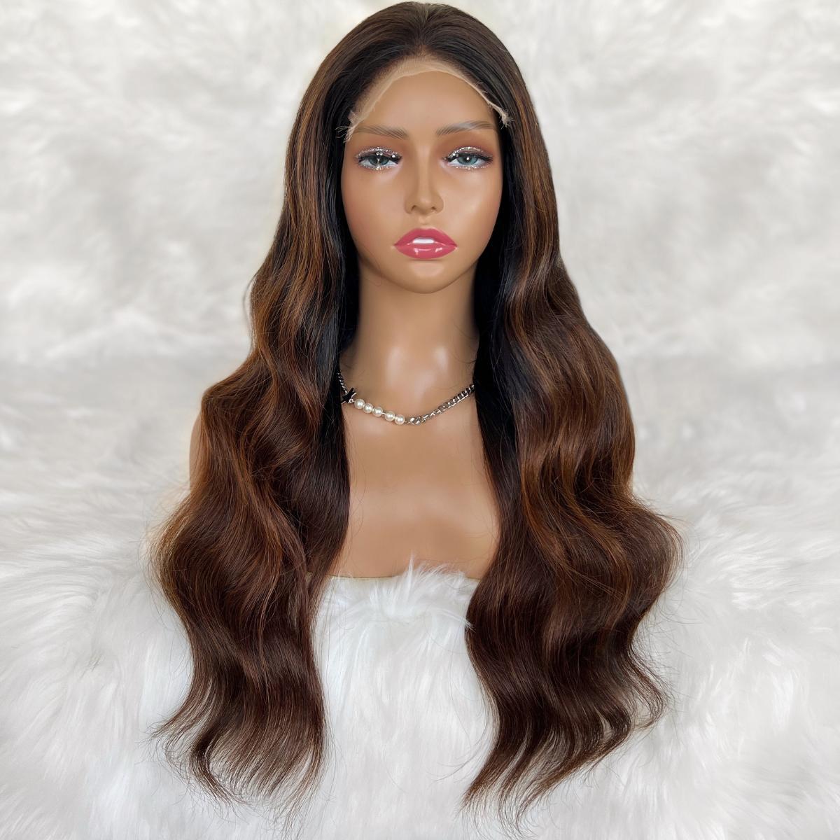 Jada Glueless 5x5 HD Lace Professionally Colored 100% Human Hair Closure Wig Luxegan