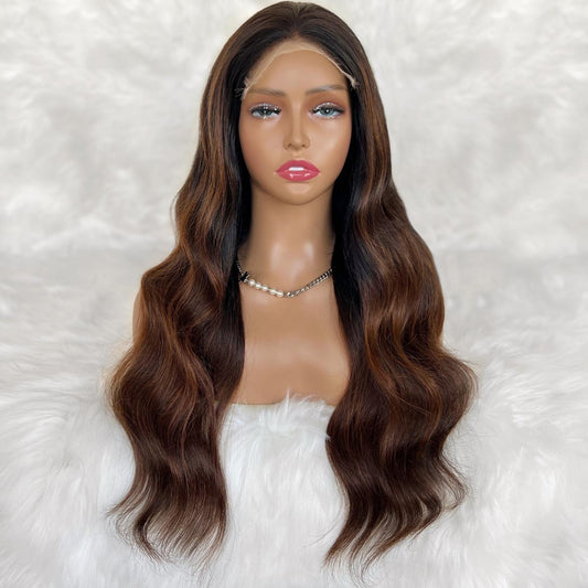 Jada Glueless 5x5 HD Lace Professionally Colored 100% Human Hair Closure Wig Luxegan