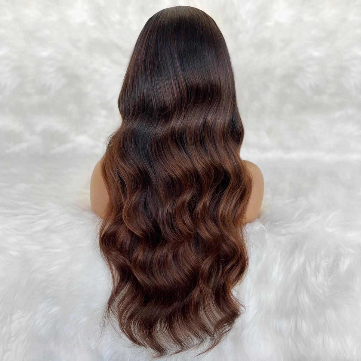 Jada Glueless 5x5 HD Lace Professionally Colored 100% Human Hair Closure Wig Luxegan