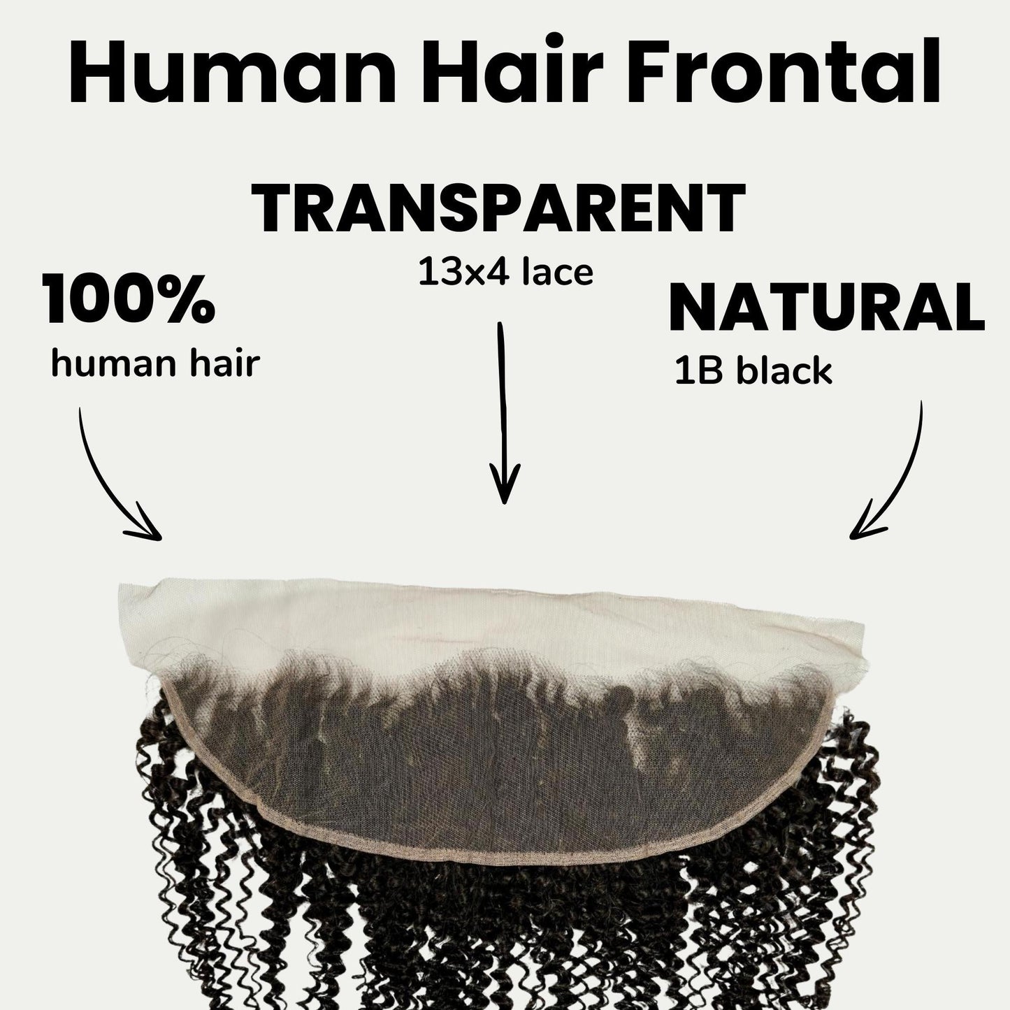 Jerry Curl 13x4 Transparent Lace Human Hair Frontal Luxegan