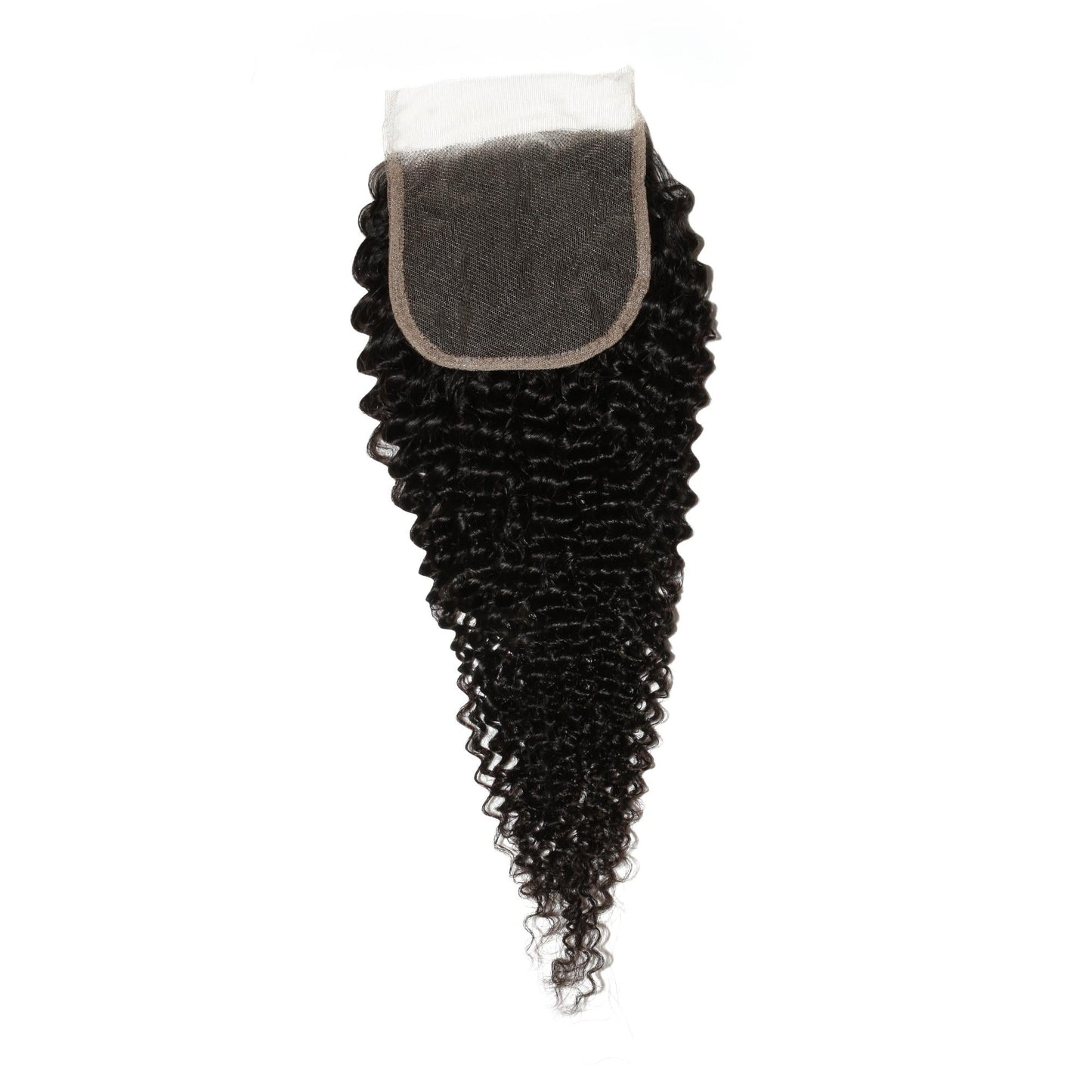 Jerry Curl 4x4 Transparent Lace Human Hair Closure Luxegan