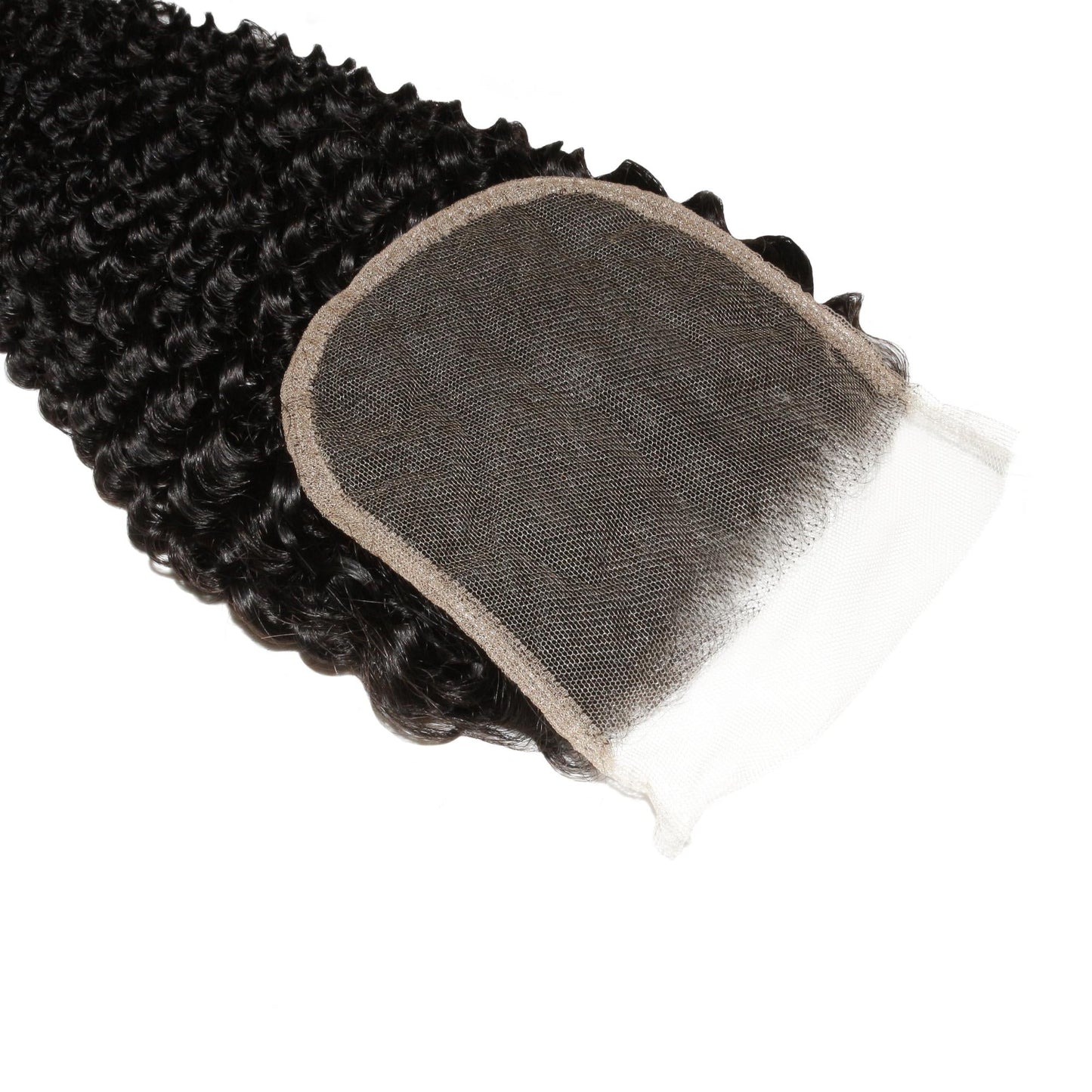 Jerry Curl 4x4 Transparent Lace Human Hair Closure Luxegan