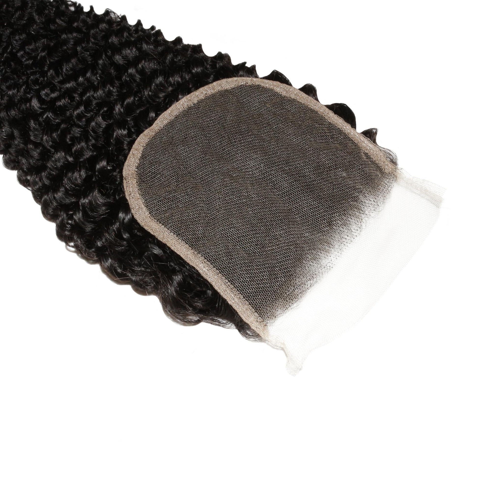 Jerry Curl 4x4 Transparent Lace Human Hair Closure Luxegan